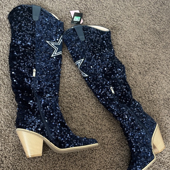 Cowboys Sequin Boots Matisse: All Eyes On Me Clear Rhinestone Western Boots – Shop The Mint